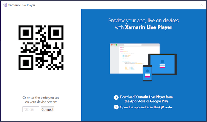 xamarin live player not in vs for mac